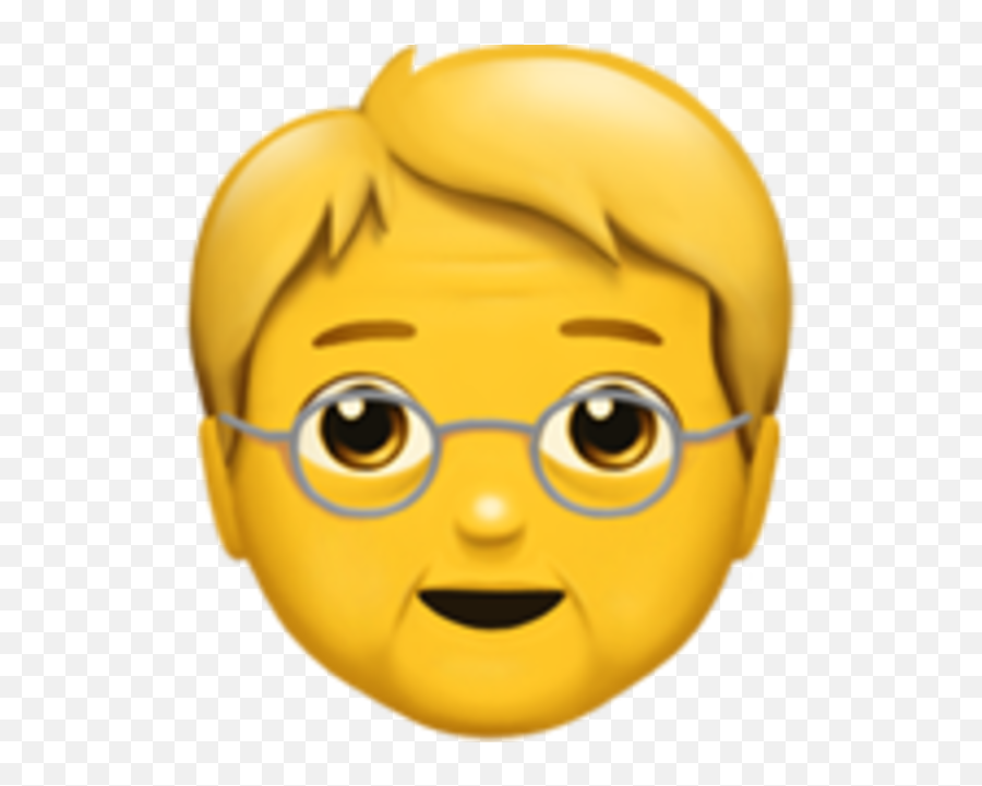 Old Man Emoji - Old Man With Glasses Emoji,Glasses Emoji