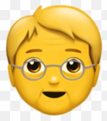 Old Man Emoji - Old Man With Glasses Emoji,Glasses Emoji