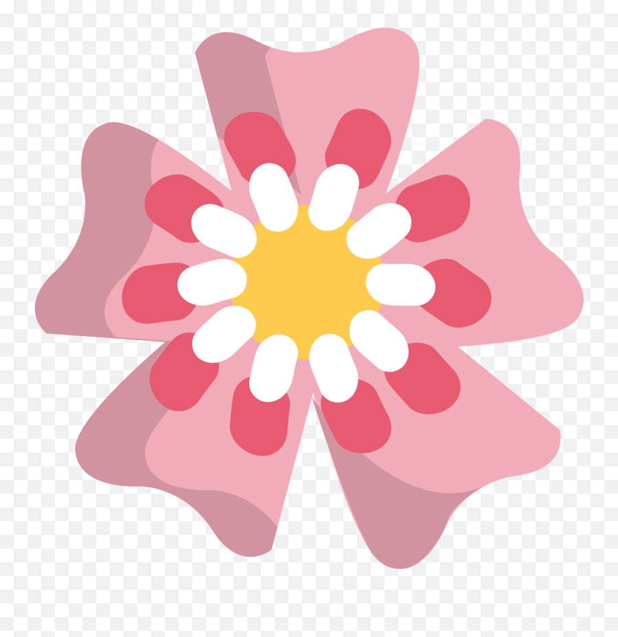 Cherry Blossom Emoji Clipart - Lovely,Cherry Blossom Emoji