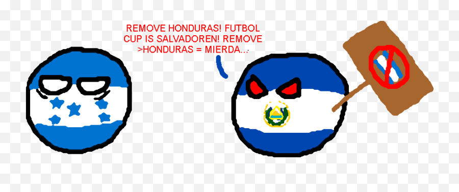 Football War Polandball Wiki Fandom - Dot Emoji,Soccer Ball Emoticon