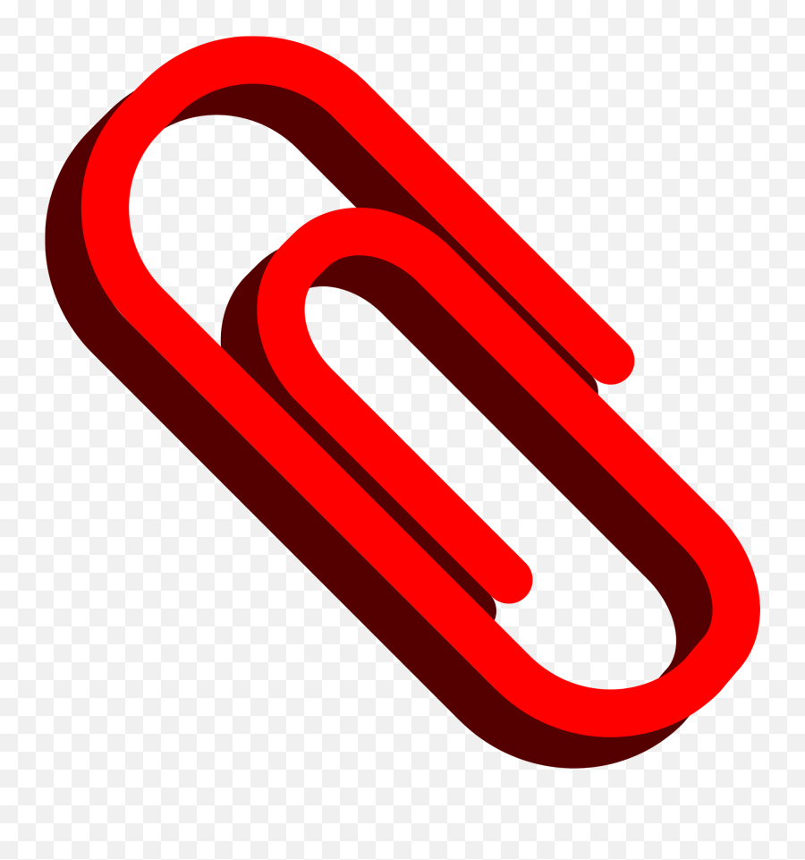 Red Paperclip Clipart Free Download Transparent Png - Red Paperclip Png Transparent Emoji,Rubber Band Emoji