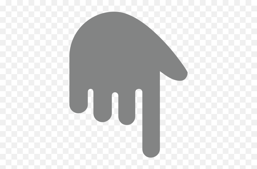 White Down Pointing Backhand Index - Language Emoji,Pointing Down Emoji