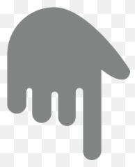 White Down Pointing Backhand Index - Language Emoji,Pointing Down Emoji