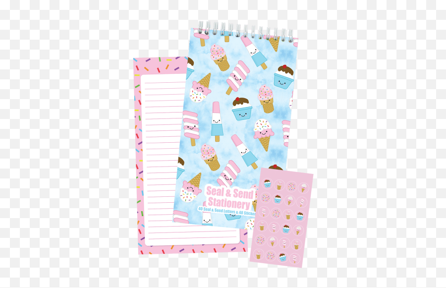 Ice Cream Treats Seal Send Stationery - Iscream Seal Send Stationery Emoji,Ice Cream Emoji Text