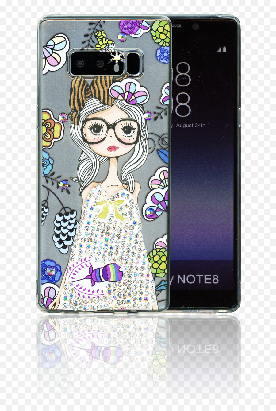 Samsung Galaxy Note 8 Mm Electroplated - Girly Emoji,Galaxy Note 4 Emoji Contact