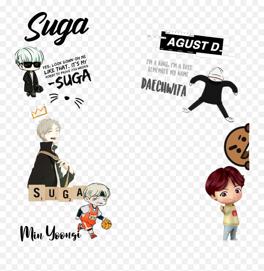 Yoongi Augustd Meowmeow Sticker By Thenextlevl Emoji,4 Man Retarded Emoji