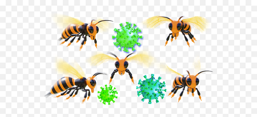 Free Killer Ninja Illustrations - Bee Coronavirus Emoji,Killer Bee Emoticon