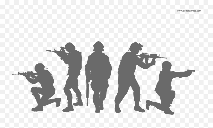 Wall Decal Soldier Sticker Military Soldier Png - Army Soldier Silhouette Emoji,Emoticons Saluting Soldiers