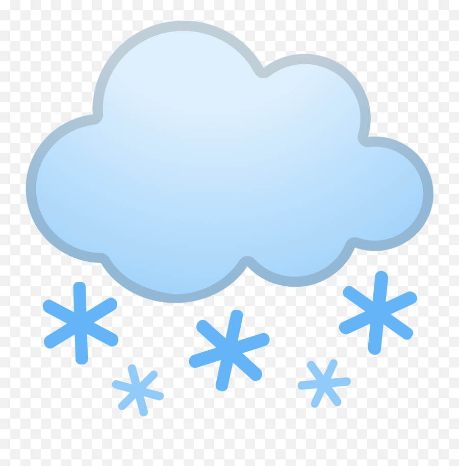 Cloud With Snow Emoji Clipart - El Rey Fast Food Restaurant,Android Snowman Emoticon