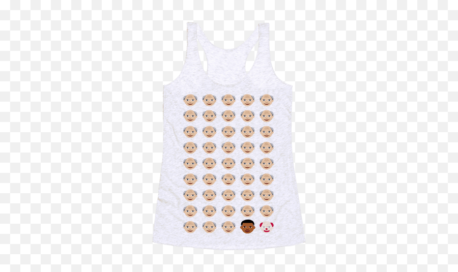 Emoji Racerback Tank Tops - History Of Of The Us Presidents Emoji T Shirt,Us Presidents In Emojis