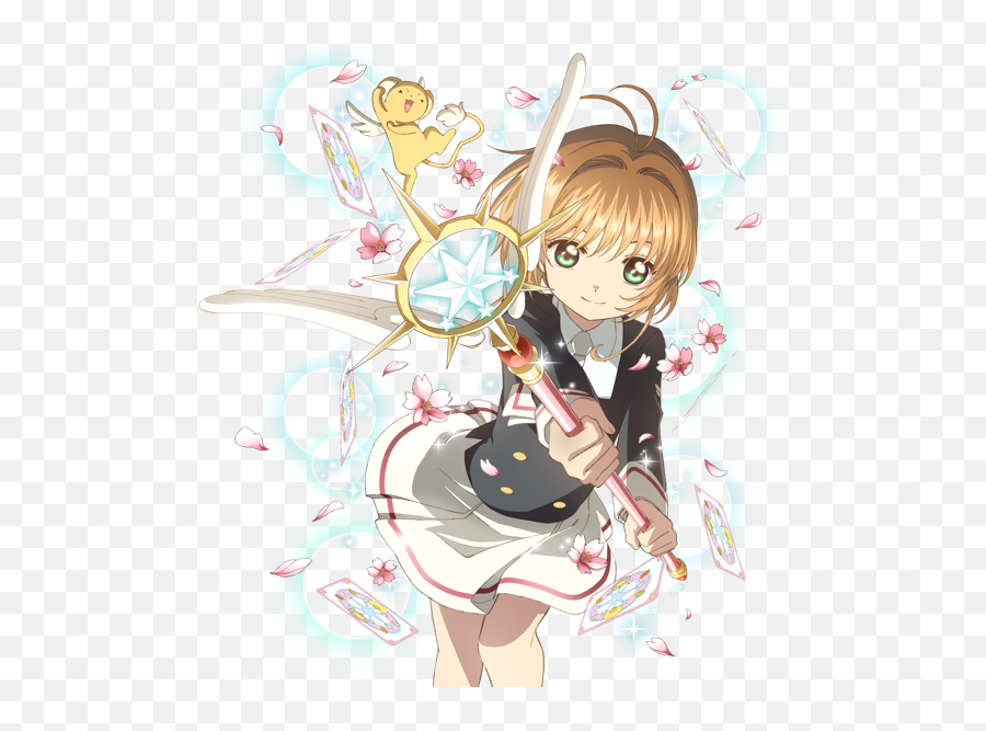 Clear Card - Cardcaptor Sakura Clear Card Png Transparent Emoji,Sakura Card Captor Screencaps Emotion