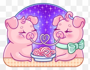 Pin By Margareth Dorigan On Stickers Pig Illustration - Big Emoji,Leaf Pig Emoji