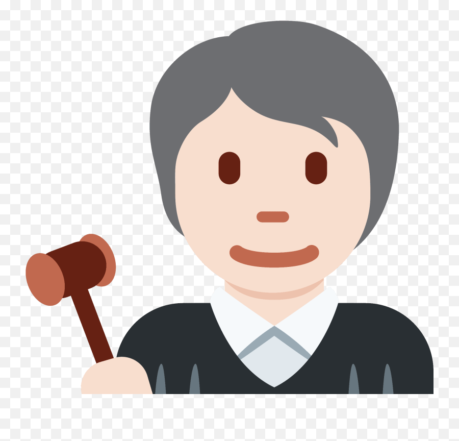 Judge Emoji Clipart - Zafran Indian Bistro,Mallet Emoji
