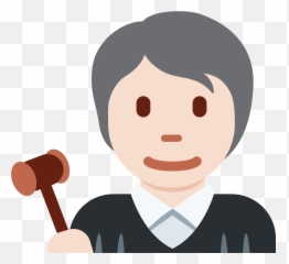 Judge Emoji Clipart - Zafran Indian Bistro,Mallet Emoji
