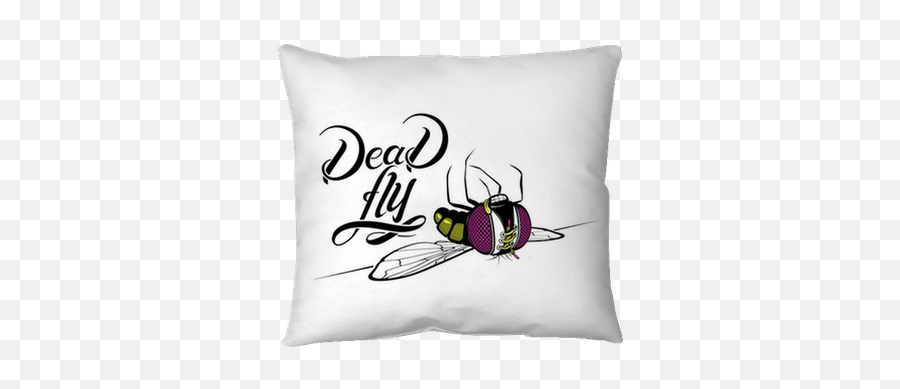 Funny Cartoon Dead Fly Pillow Cover U2022 Pixers - We Live To Mosca Muerta Dibujo Emoji,Housefly Emoticon