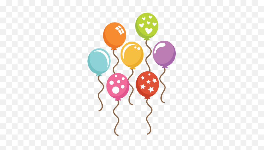 Cute Ballon Clipart - Clipart Suggest Emoji,Birthday Emoticon Kawaii