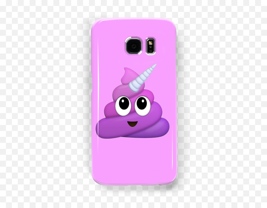 Download Quot Purple Unicorn Poop Emoji Quot Samsung Galaxy - Poop Emoji Phone Case,Unicorn Emoji