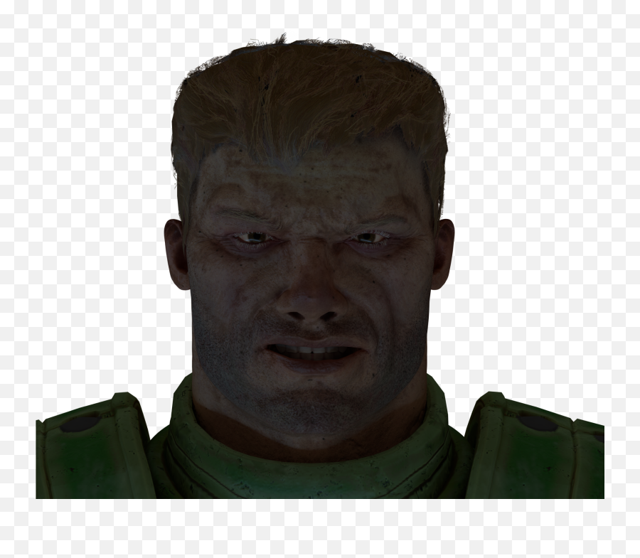 Doomguy Face Png - Doomguy Smile Emoji,Doomguy Emoji