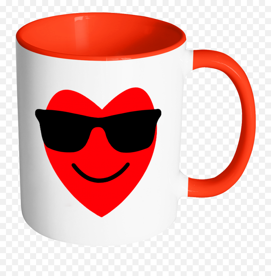 Smile Heart Emojis With Glasses - Students Tears Mug,Emojis On Mugs
