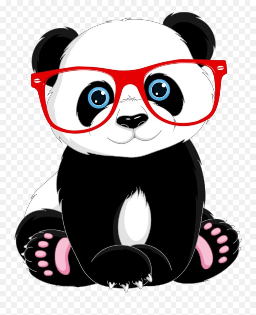 Panda Cartoon Png - Cute Cartoon Panda Bear Clipart Full Emoji,Japanese Kawaii Emojis Shy