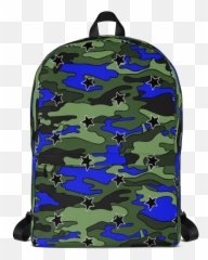 Camo Stars Backpack - Thin Blue Line Backpack Emoji,Emoji Backpack For Sale