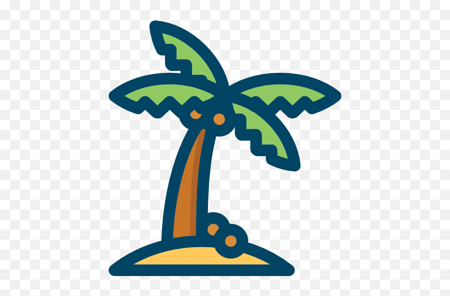 Palm - Free Nature Icons Emoji,Palm Tree Beach Emoji