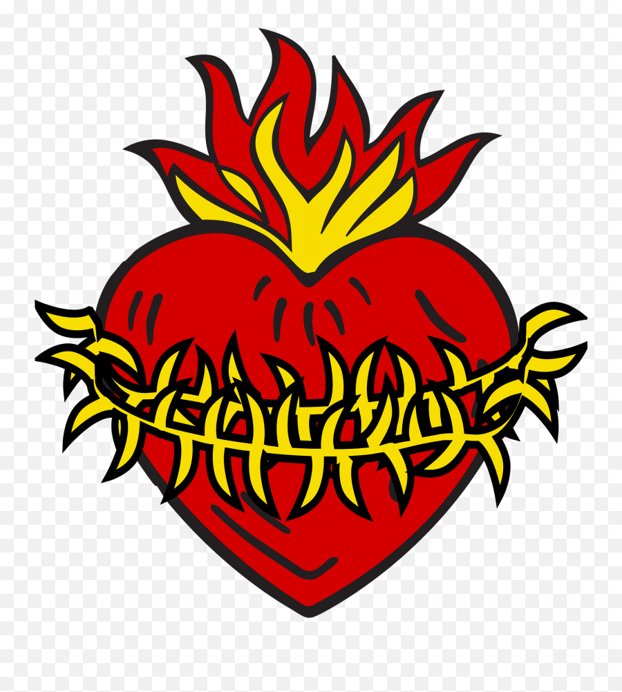 Sacred Heart Clipart Free Download Transparent Png Creazilla Emoji,Arrow With Cross Emoji