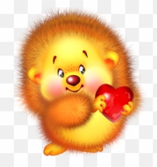 Infantiles Y Para Adolescentes - Animaux Avec Un Coeur Emoji,Hedgehog Emoticon