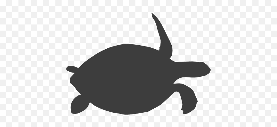 Green Sea Turtle Silhouette Clip Art - Turtle Silhouette Transparent Emoji,Facebook Turtle Emoji