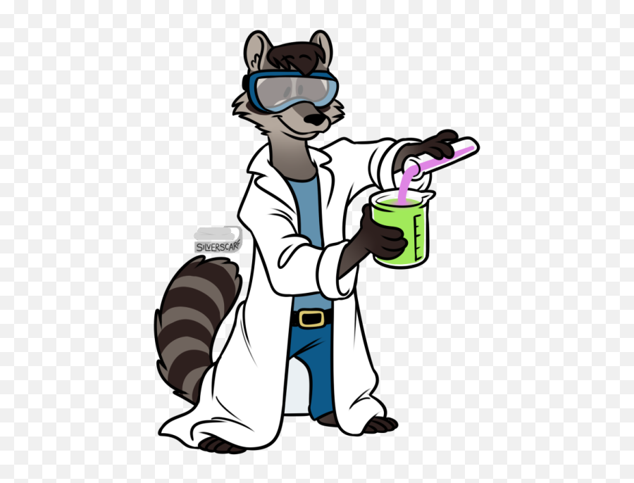 What About A Short Raccoon That Is Always Happy And Clipart - Raccoon In Lab Coat Emoji,Girls Emoji Shorts