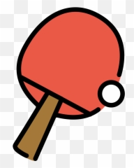 Ping Pong Emoji Clipart - Table Tennis Emoji,Table Of Emojis