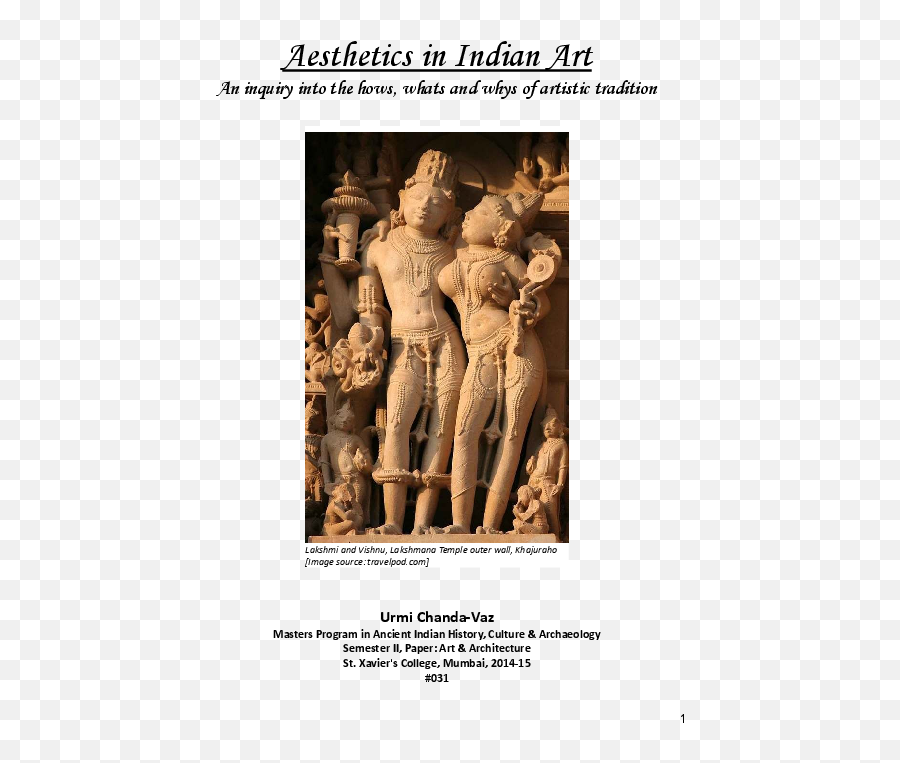 Pdf Aesthetics In Indian Art Urmi Chanda - Academiaedu Kandariya Mahadev Temple Emoji,Nine Emotions Navarasa