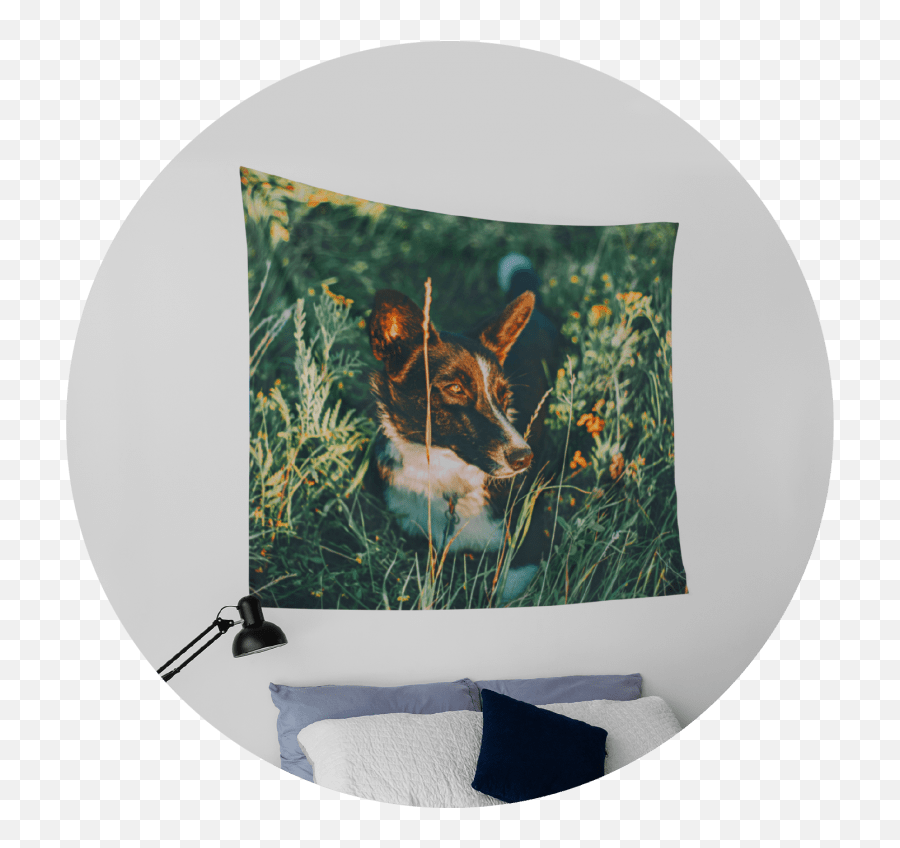 Custom Tapestry - Picture Frame Emoji,My Canvas Is The Tapestry Of Human Emotion