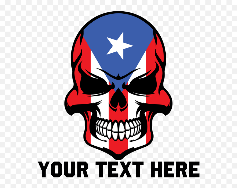 Puerto Rican Flag Skull Drinking Glass - Puerto Rican Flag Tattoo Ideas Emoji,Puerto Rico Emoji