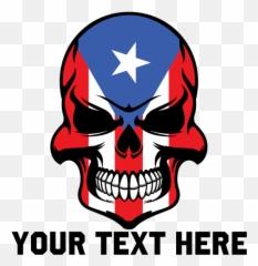 Puerto Rican Flag Skull Drinking Glass - Puerto Rican Flag Tattoo Ideas Emoji,Puerto Rico Emoji