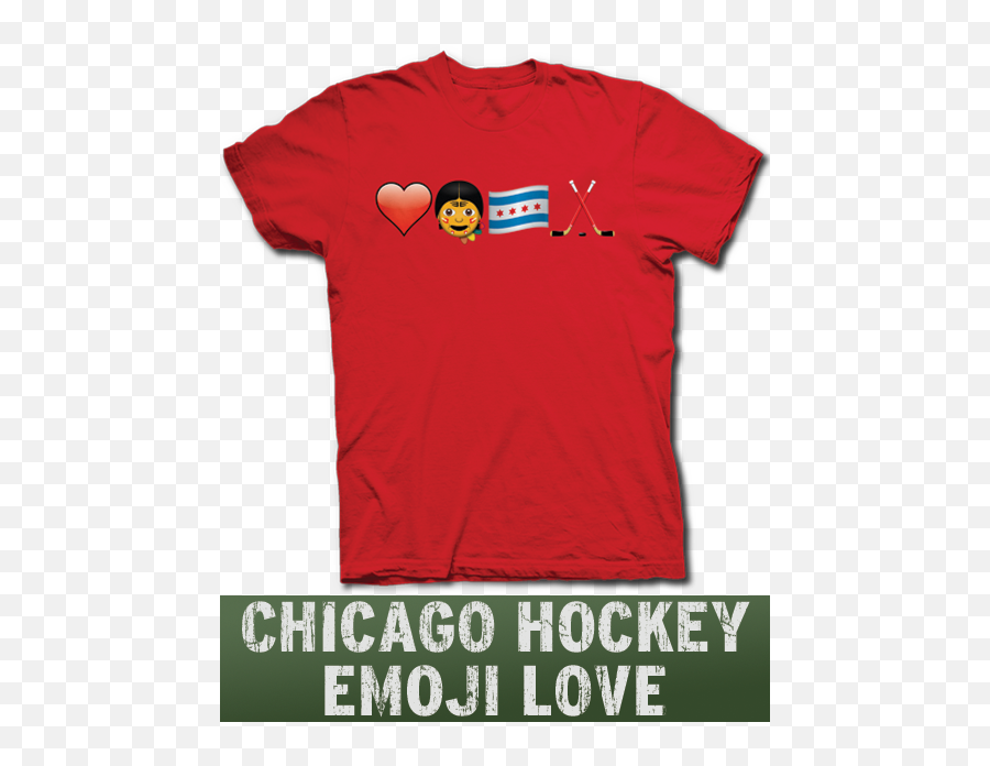 Chicago Blackhawks Fan Emoji Hockey - T Shirt,Red Cup Emoji