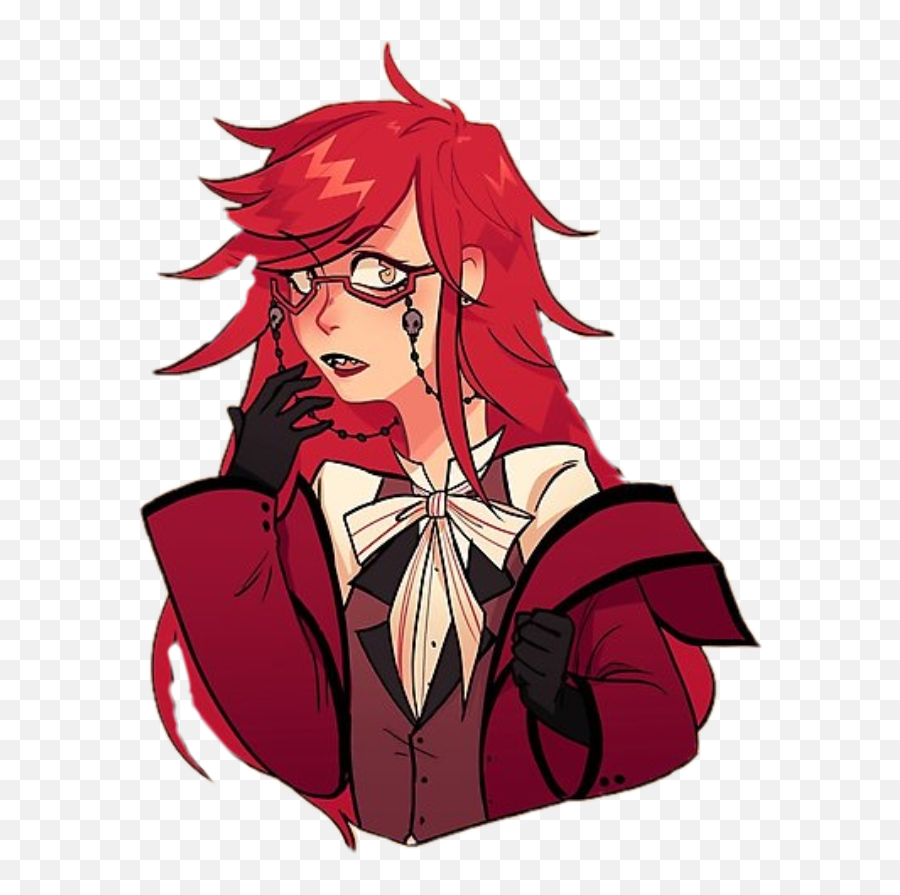 Grellsutcliff Blackbutler Kuroshitsuji Sticker By - Grell Sutcliff Emoji,Grell Sutcliff Emojis