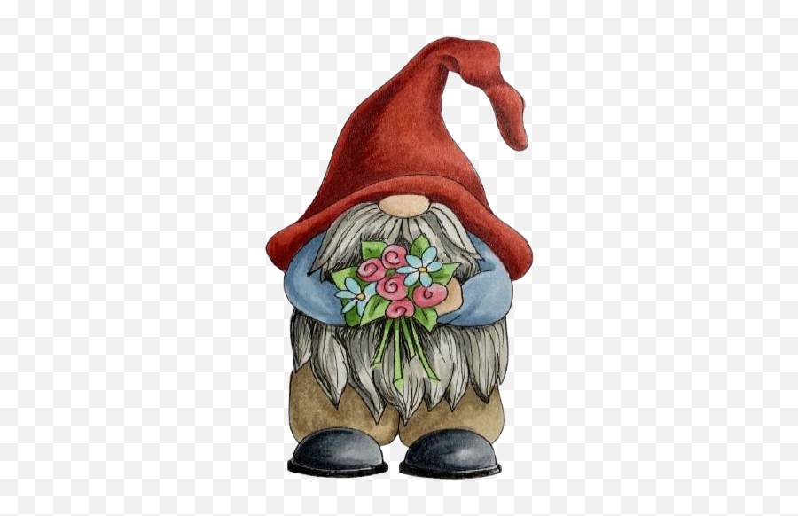 Gnome Patterns Gnomes Crafts - Fictional Character Emoji,Lawn Gnome Emoticon