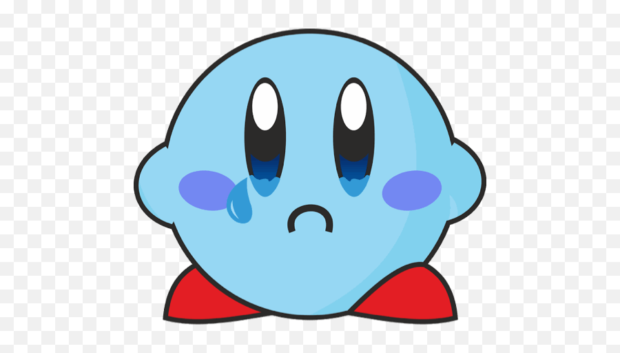 Kirby - Kirby Sad Emoji,Moving Kirby Emoji