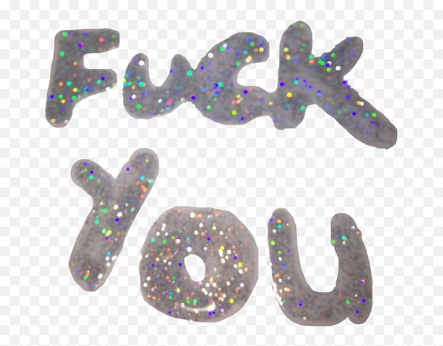 Fuckyou Fuck Glitter Sparkle Sticker By Babyrose - Dot Emoji,Angst Meme Emojis