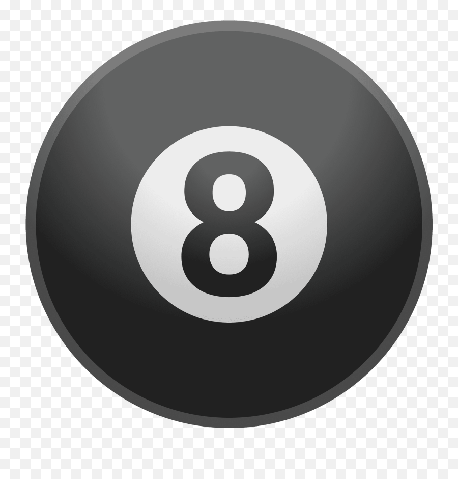 Pool 8 Ball Emoji Clipart Free Download Transparent Png - Emoji,Dragon Ball Android Emojis