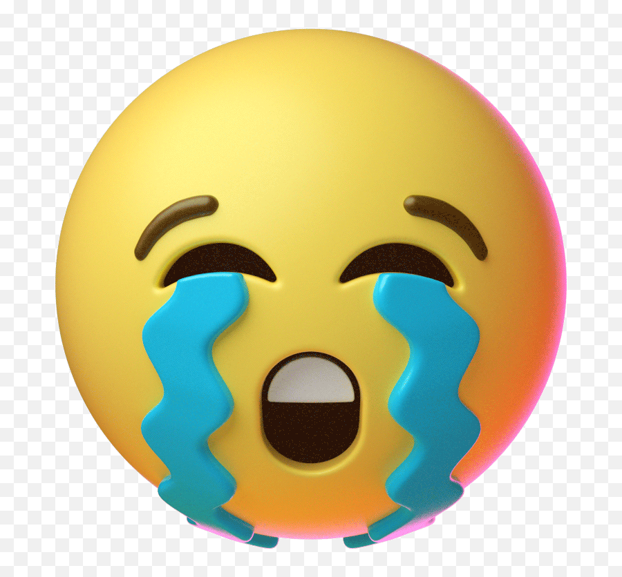 Sad Cry Sticker By Emoji For Ios Android Giphy Animated - Sad Emoji Crying Gif,Pray Emoji