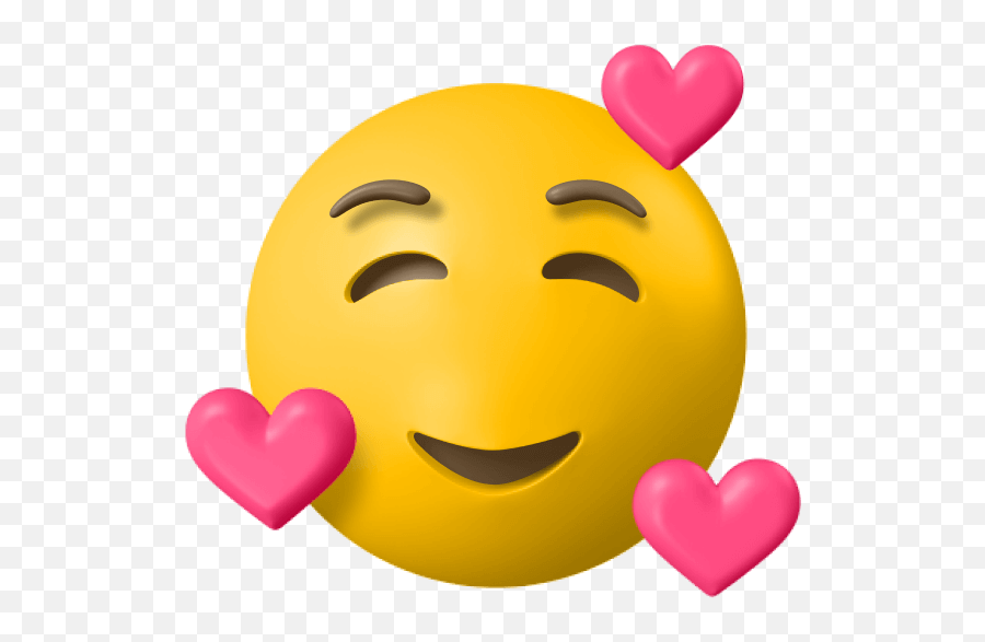 Emoji - Happy,Image Of A Smiling Heart Emoji