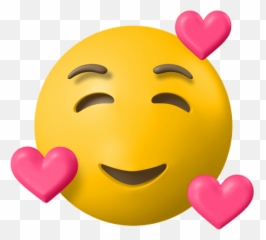 Emoji - Happy,Image Of A Smiling Heart Emoji