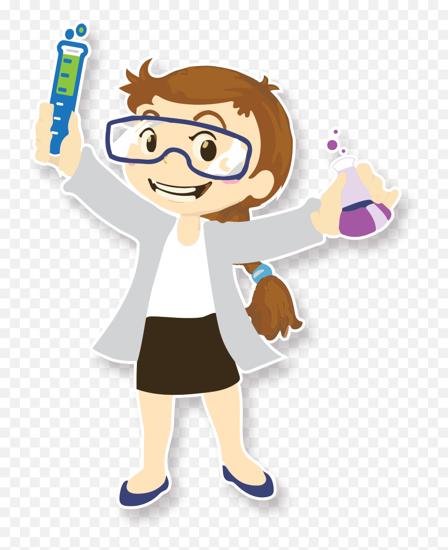 Scientist Clipart Woman Scientist Scientist Woman Scientist - Cartoon Scientist Png Emoji,Emoji Girl Magnifying Glass Earth