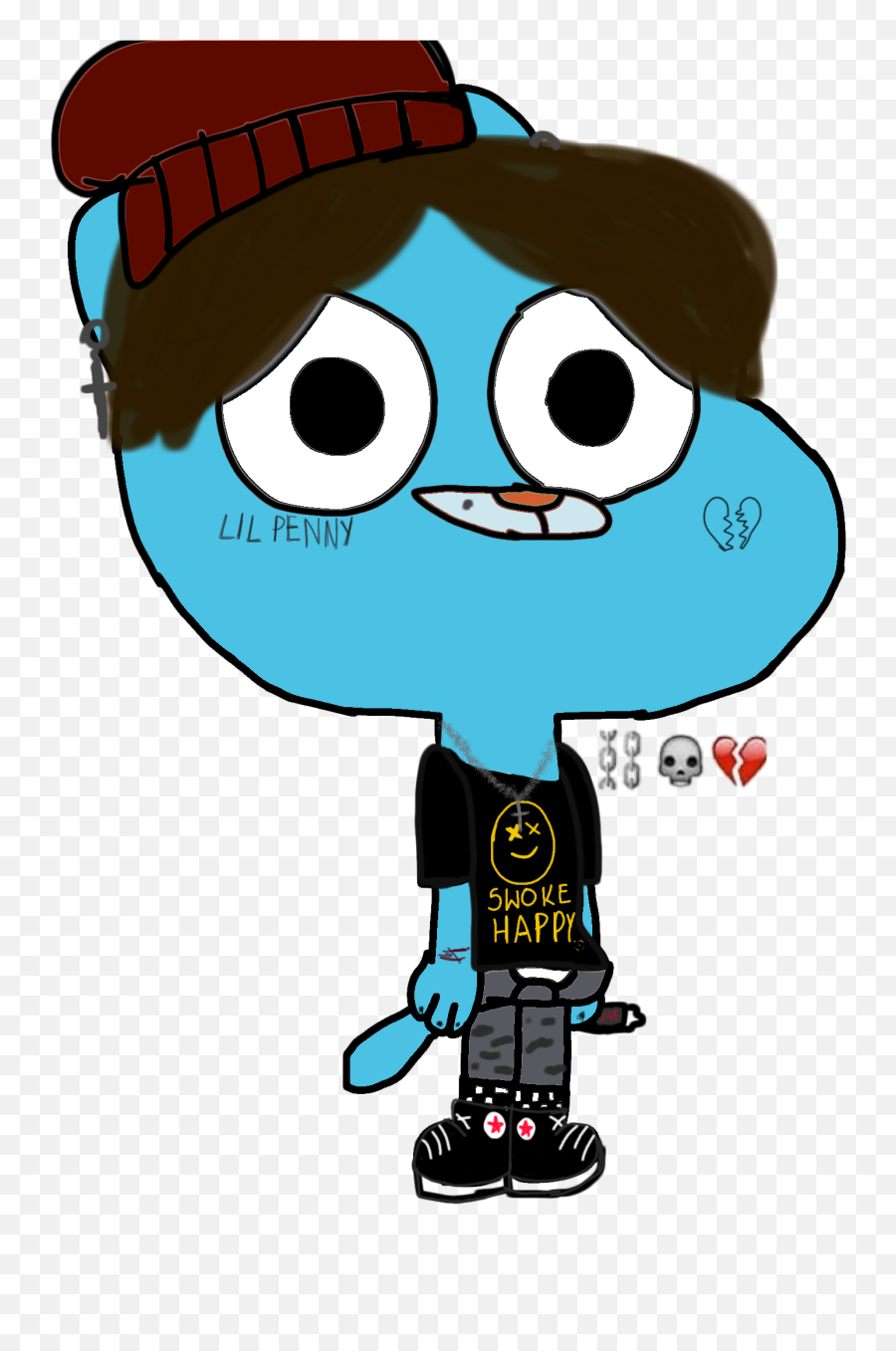 Gumball - Fictional Character Emoji,The Amazing World Of Gumball Gumball Showing His Emotions Episode