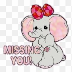 Top Miss You Stickers For Android Ios - Miss You Elephant Gif Emoji,Miss You Emoji