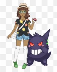 Gengar Png - Moon And Gengar Cartoon 5152527 Vippng Fictional Character Emoji,Emoji Pop 454