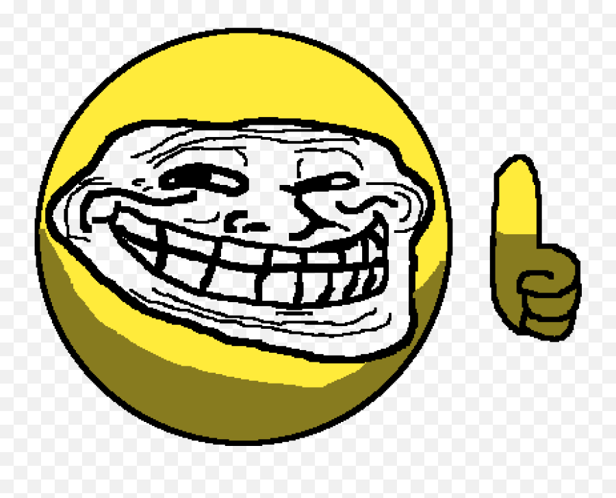 Pixilart - Happy Emoji,Pudge Troll Emoticon