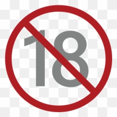 No One Under Eighteen Symbol - Dot Emoji,No 18 Emoji
